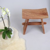 Teak Holz - Zen - Hocker - geschliffen