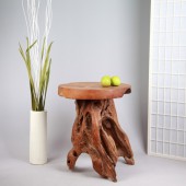 Teak Holz Tisch massiv � 60 cm - lasiert