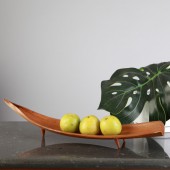 filigrane Schale aus dem Blatt der Kokospflanze 60 cm lang