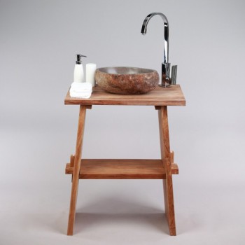 Naturstein Waschbecken 30 cm innen poliert