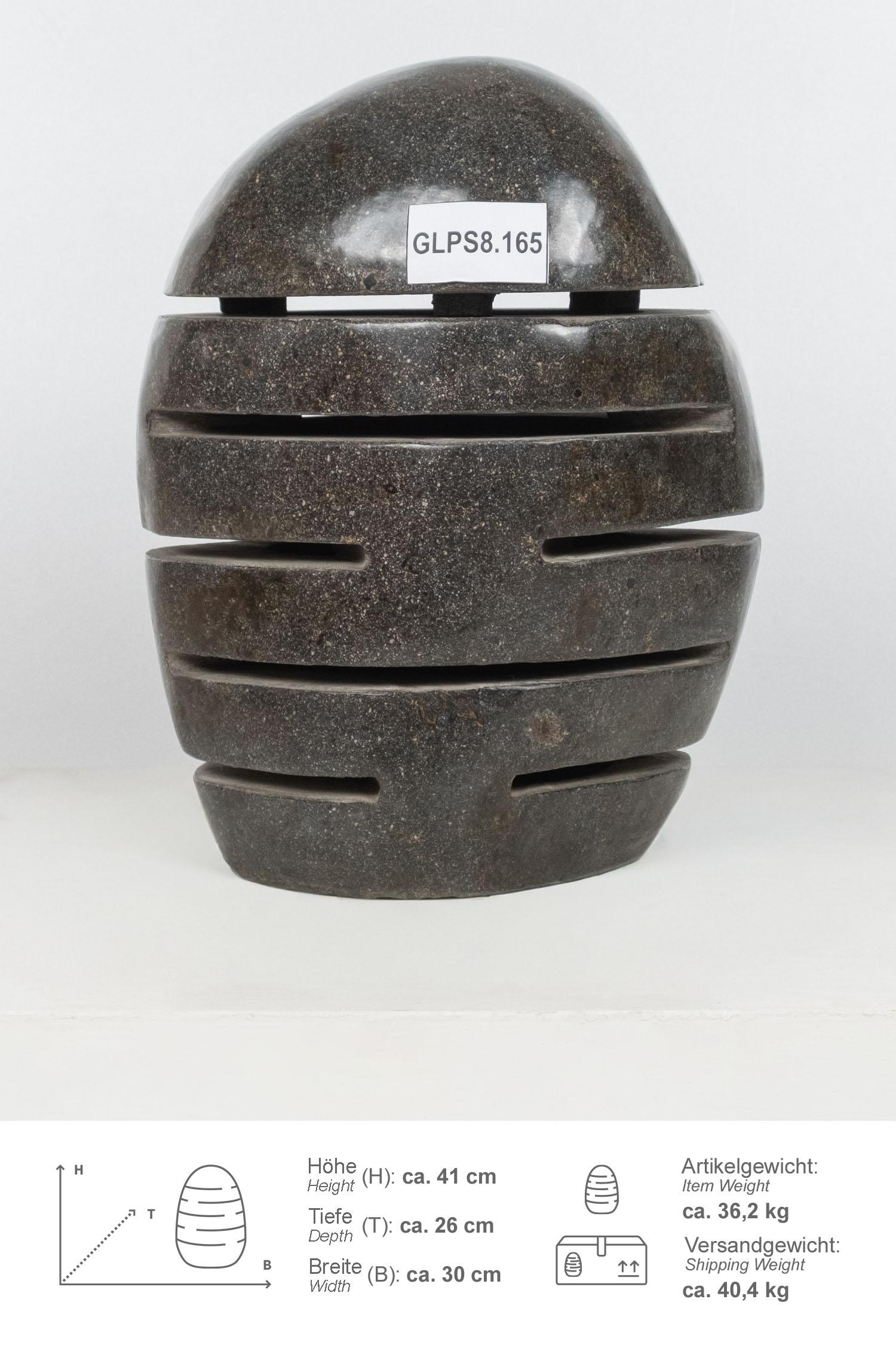 Garten Steinlampe poliert grau 40 cm Größe S
GLPS8.165