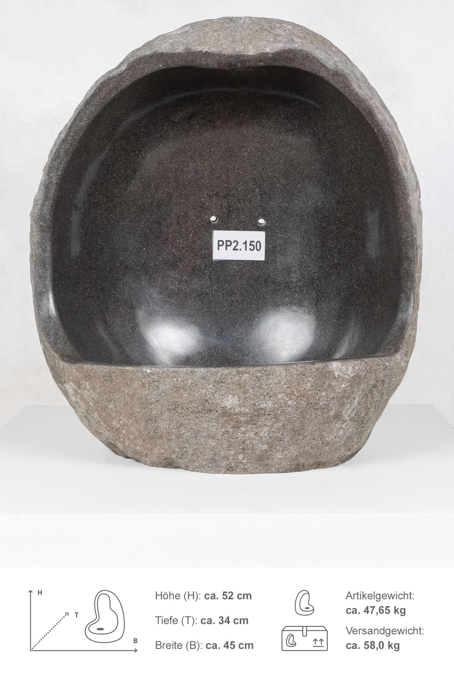 Naturstein Urinal massiv ca. 45x20x35 cm 
PP2.150