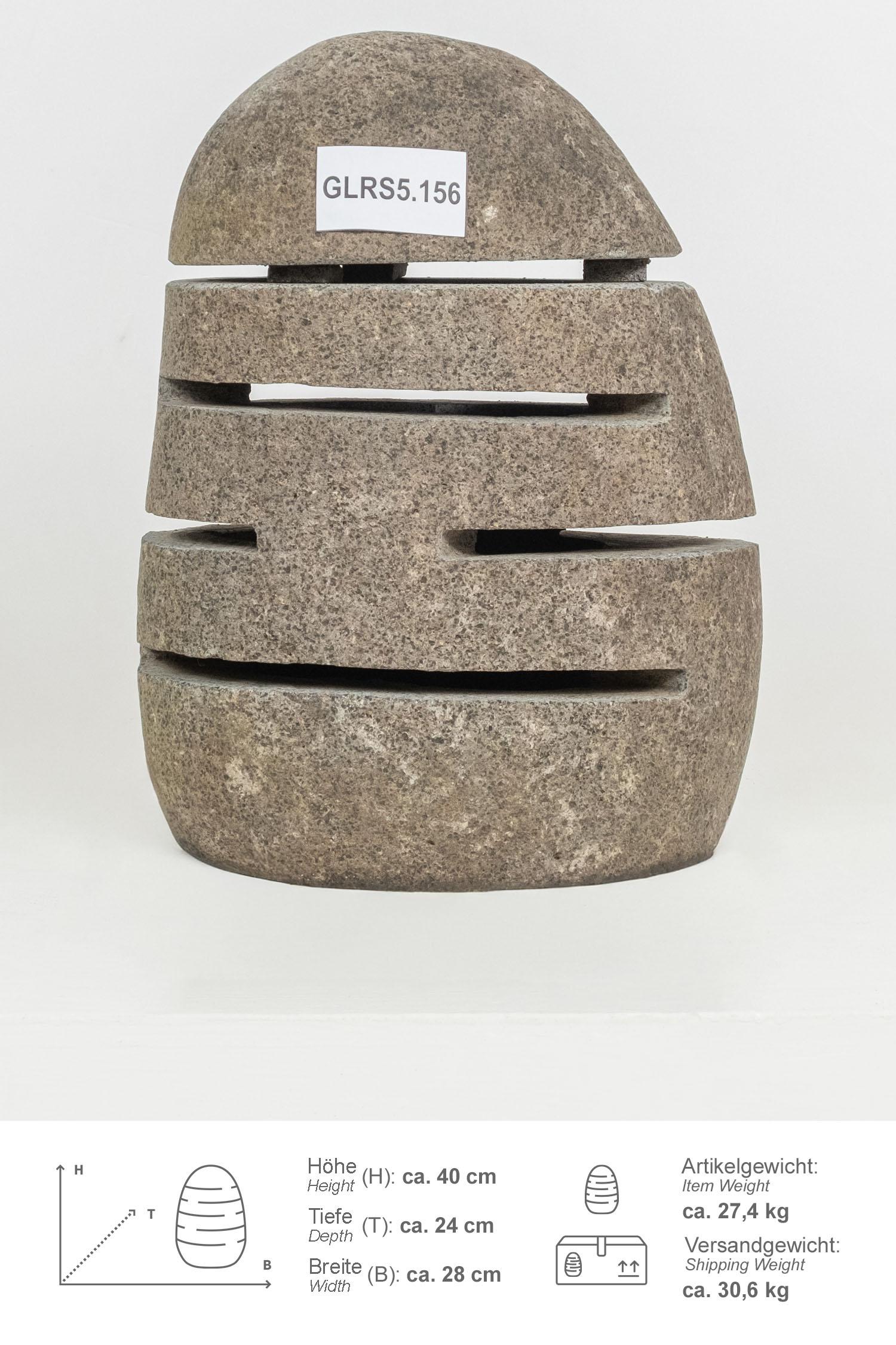 Garten Steinlampe 40 cm mit Elektrik
GLRS5.156