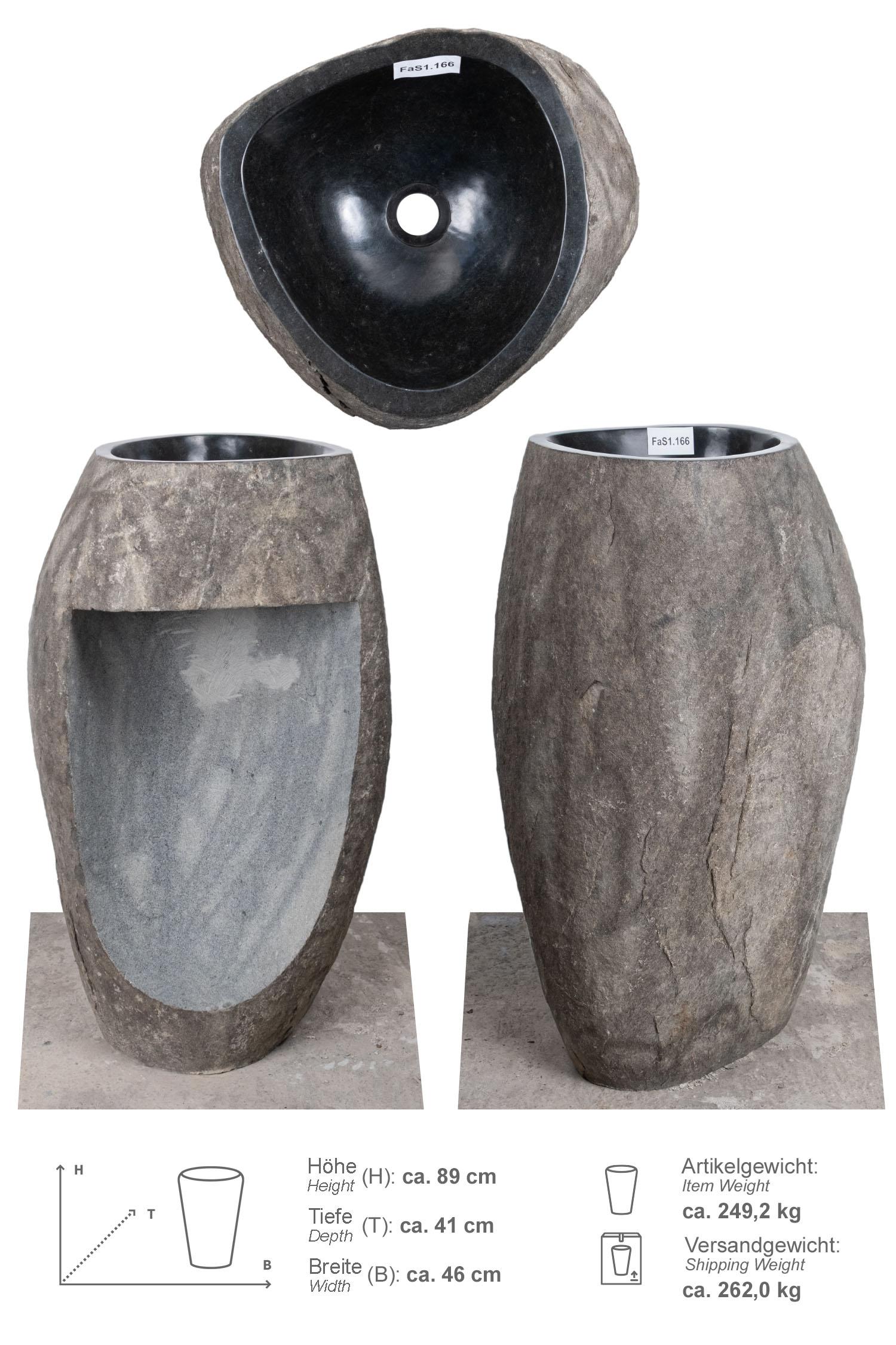 Naturstein Waschtischsäule natur 35x35x80 cm
FaS1.166