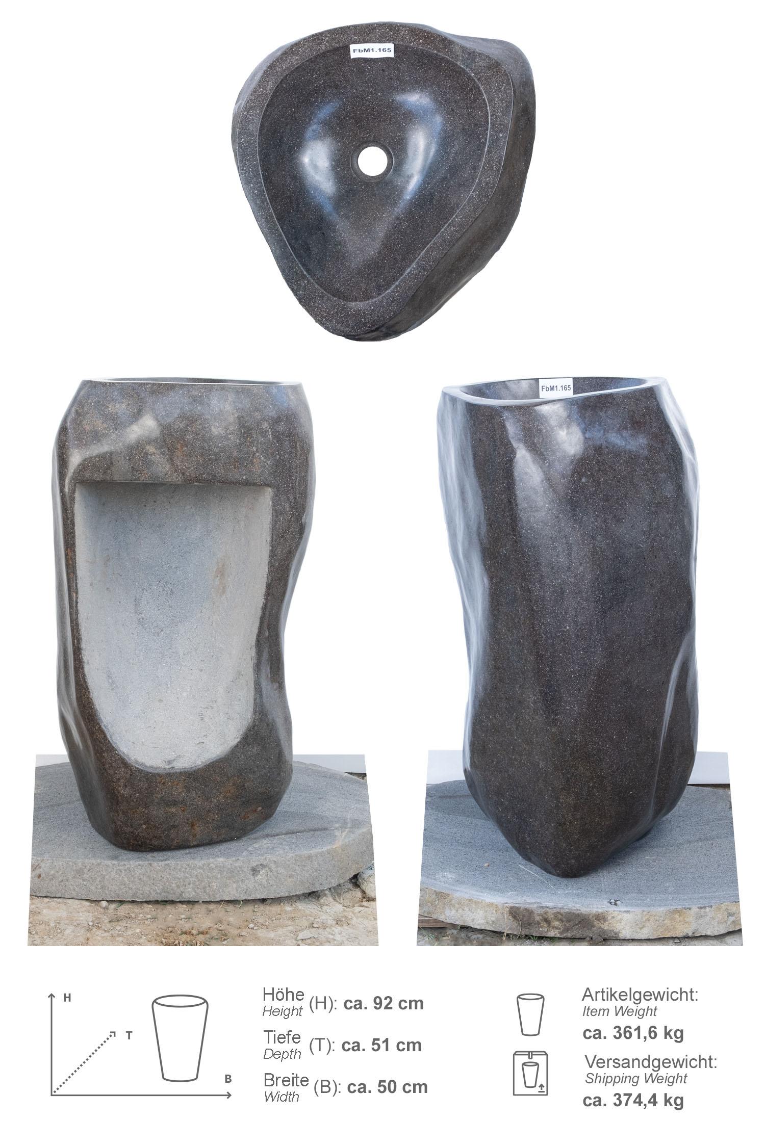 Naturstein Standwaschbecken 90 cm poliert
FbM1.165