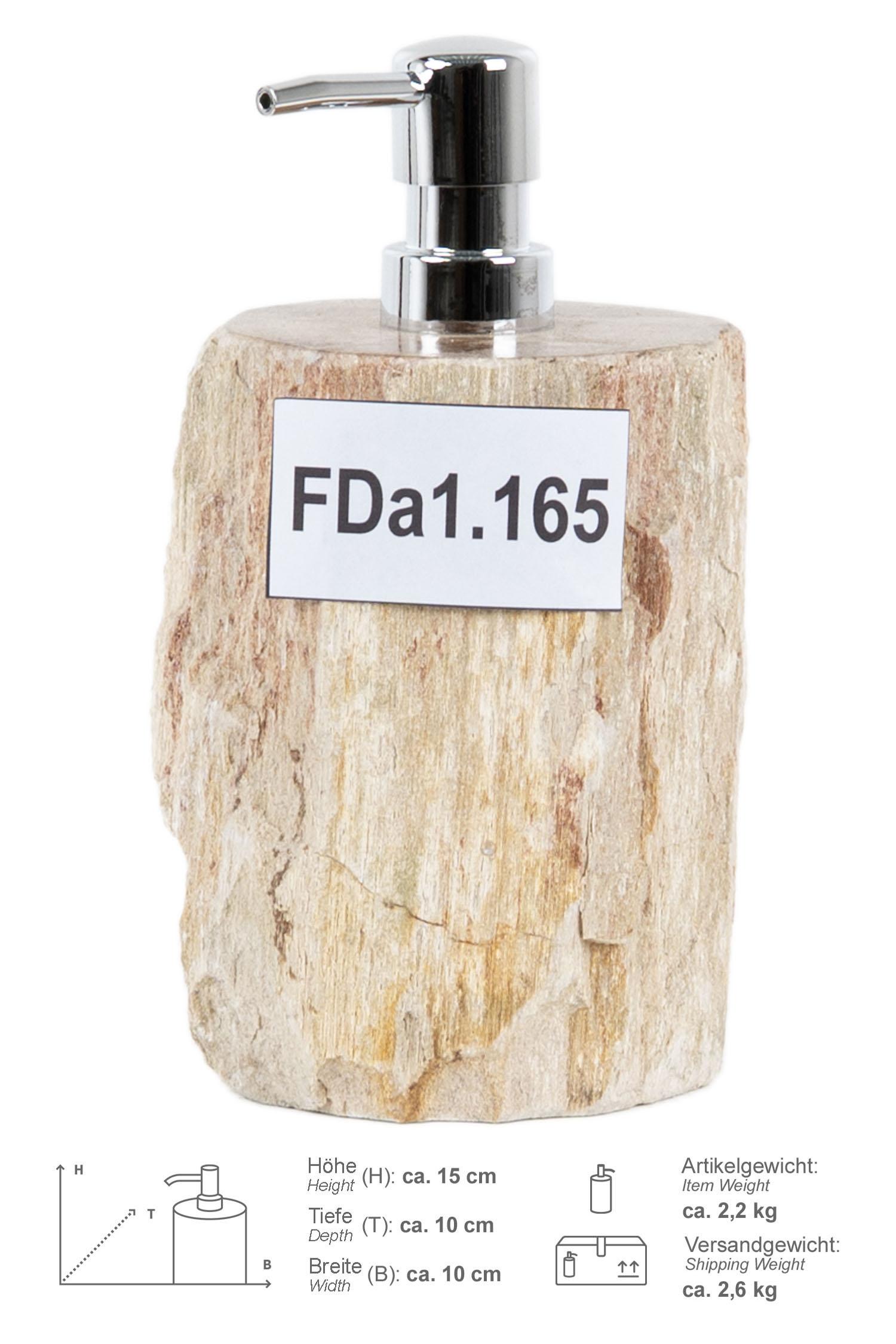 Seifenspender fossiles Holz 15 cm Fda1.165