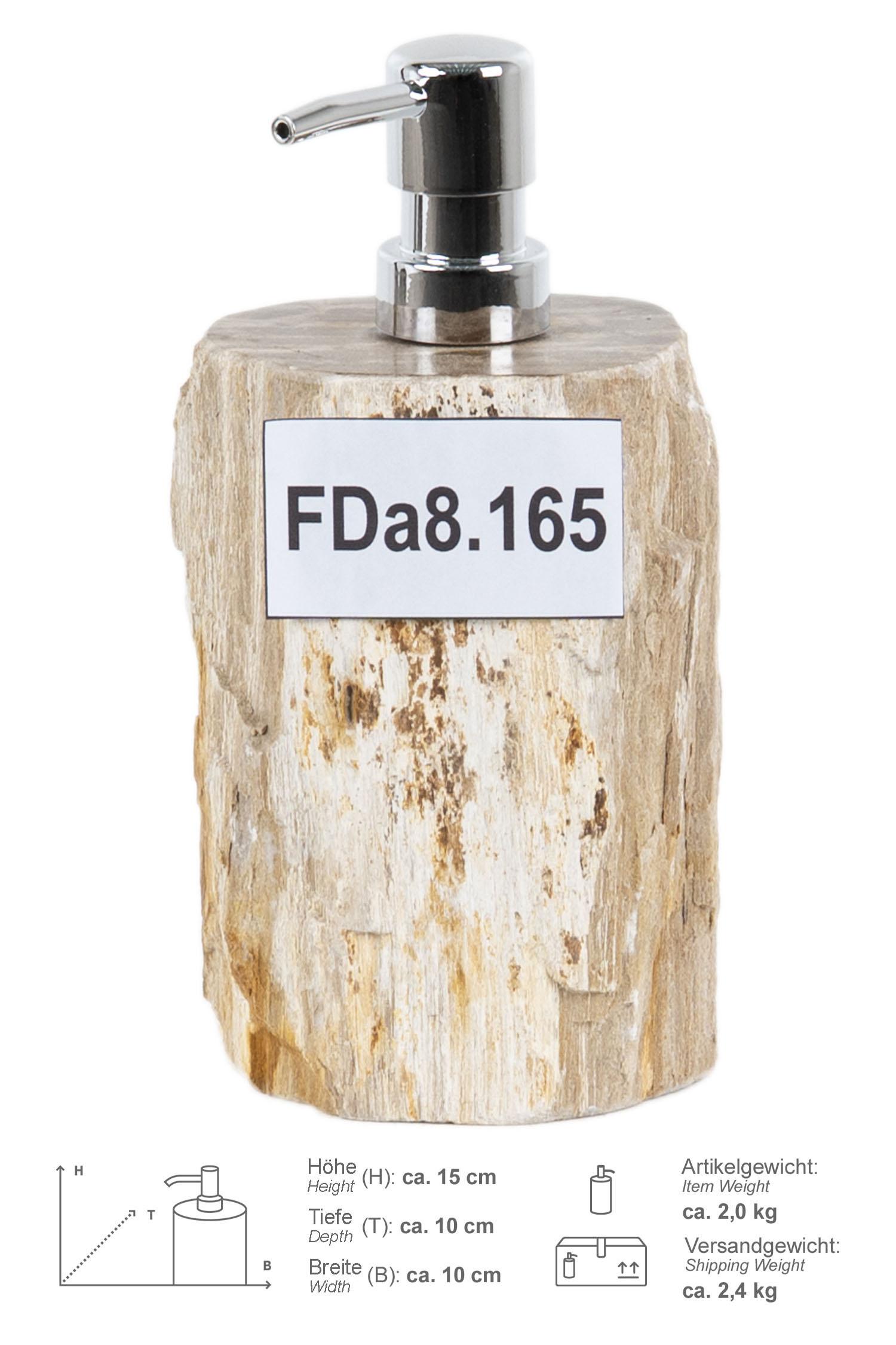 Seifenspender fossiles Holz 15 cm
Fda8.165