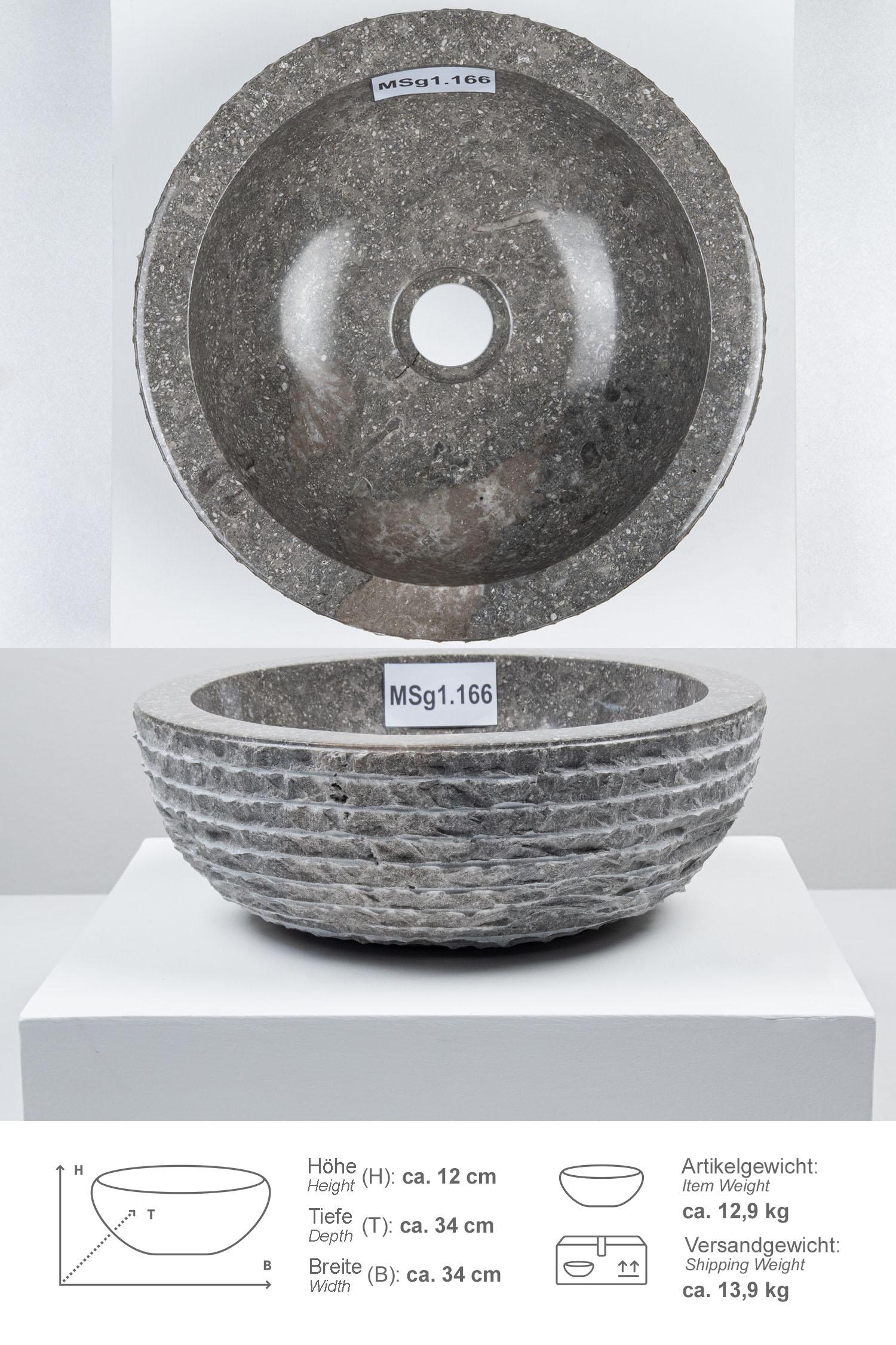 Marmor Waschbecken 015 MINI 30 cm grau
MSg1.166