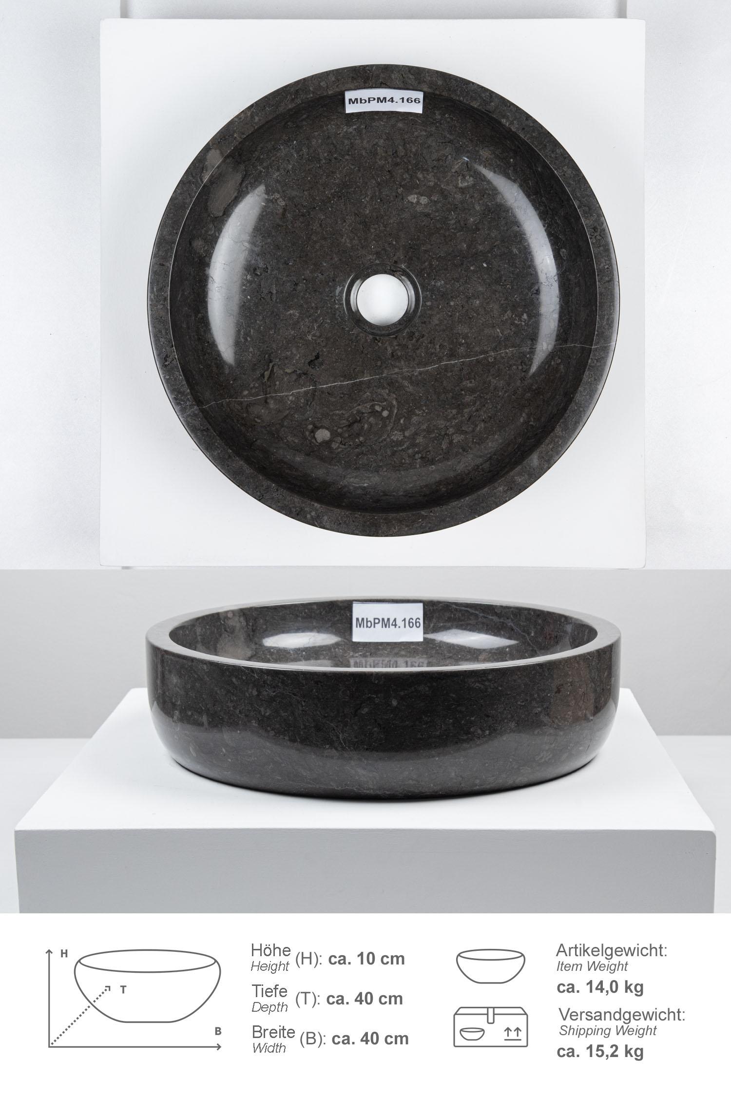Marmor Waschbecken MILO 40 cm rund
MbPM4.166