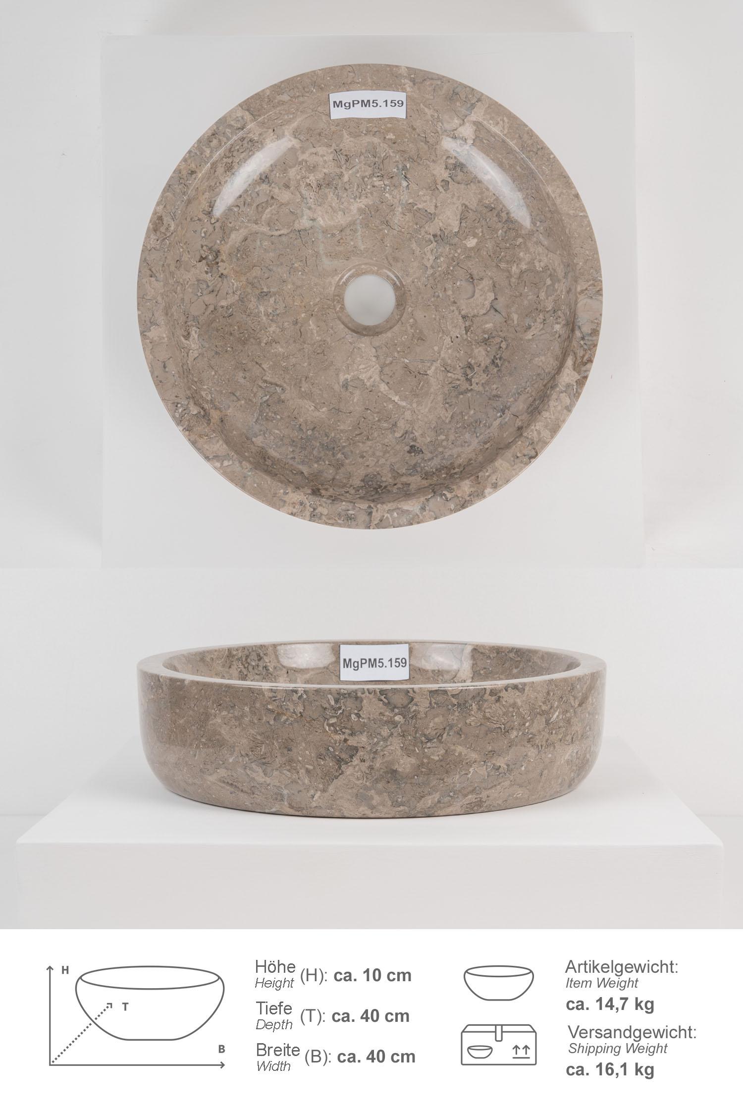 Marmor Waschbecken MILO 40 cm
MgPM5.159