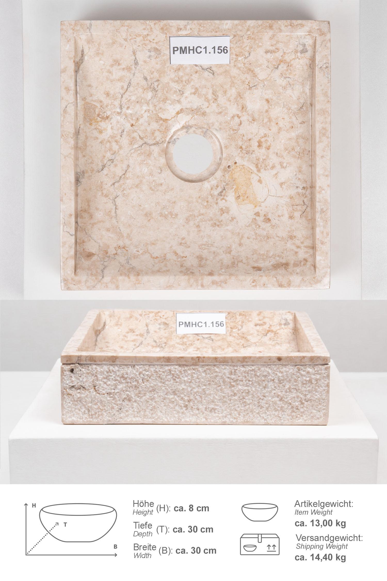 Marmor Steinwaschbecken MINI PERAHU 30 cm
PMHc1.156
