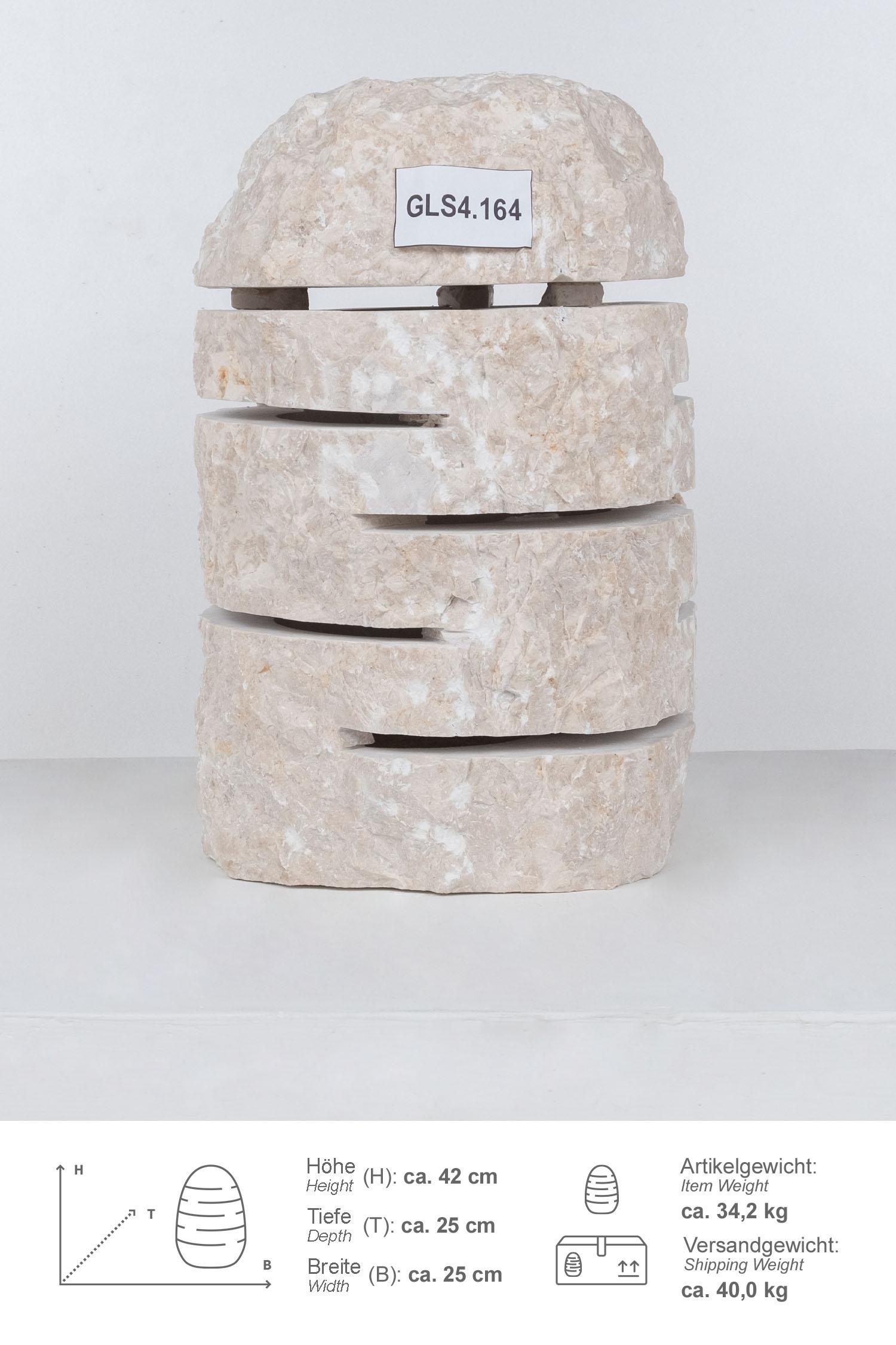 Marmor - Garten Leuchte creme 40 cm Größe S
GLS4.164