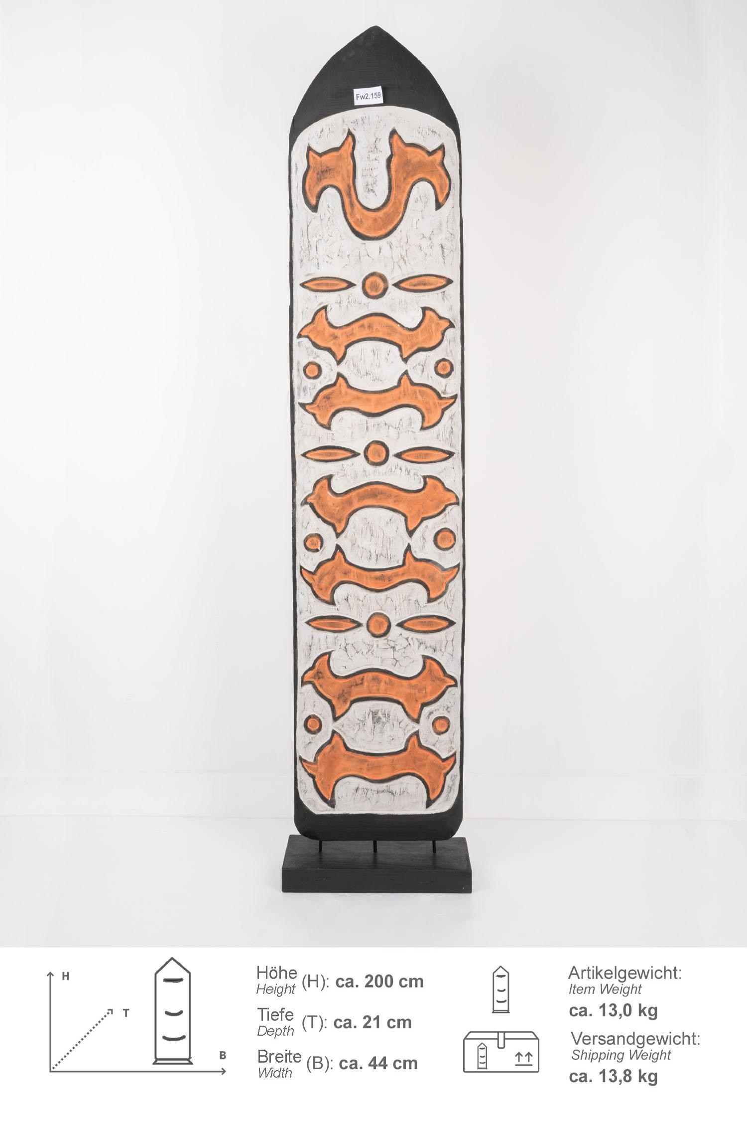 Standskulptur Tala weiß aus Suarholz
Fw2.159